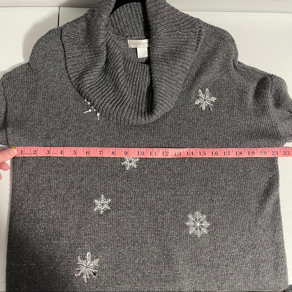 Christopher Banks Cowl Turtleneck Knit Sweater - Picture 7 of 8